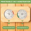 Sauna Thermometer Hygrometer 2-in-1 Kombigerät,Echtholz Produktbild-Vorschau 5