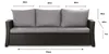 Kussens voor tuinbank - Zitkussen 170x60x7, rugleuning Productafbeelding-voorbeeld 7