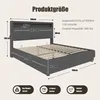 STILVORA Doppelbett 140x200 Polsterbett mit USB Produktbild-Vorschau 7
