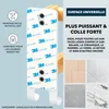 porte-serviettes eluno avec 2 barres porte-serviettes et 6 Voir les images du produit 3