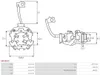 AS-PL SBH6012 Halter Kohlebürsten Produktbild-Vorschau 2