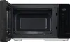 The interior of a microwave oven with the door open, showing the turntable and control panel. Anteprima dell’immagine prodotto