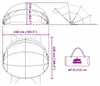 vidaXL Pool-Dome Grau und Orange 430 x 430 x 210 cm Náhľad obrázku produktu 8