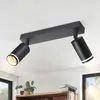 ZMH LED Deckenstrahler 2 Flammig Schwarz GU10 Schwenkbar Produktbild-Vorschau 1