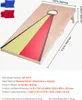 A cornhole game board with bean bags and dimensions shown. Produktbild-Vorschau