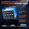 24V 50Ah LiFePO4 Batterie mit Bluetooth für 100lb Produktbild-Vorschau 8