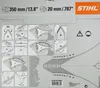 Stihl 41107134100 Dickichtmesser Freischneider 350 mm Produktbild-Vorschau 1