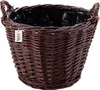 Tmavý proutěný koš na sklizeň ovoce, zeleniny, brambor, Náhled obrázku produktu 5