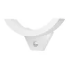 A white outdoor light fixture with a curved design and a motion sensor. Náhľad obrázku produktu