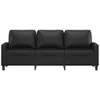vidaXL 3-Sitzer-Sofa Schwarz 180 cm Kunstleder Produktbild-Vorschau 3