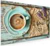 Küchenrückwand Spritzschutz Glas mit Motiv Tasse und Produktbild-Vorschau 1