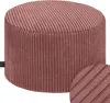 Domarex Sitzpouf rund Ø45x25 cm,Pouf Hocker Wohnzimmer & Produktbild-Vorschau 1