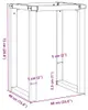 vidaXL Struttura per tavolo da pranzo a O 60x40x73 cm in Anteprima dell’immagine prodotto 7