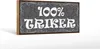 Holzschild Hinweis 27x10cm 100% Trinker Produktbild-Vorschau 2