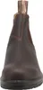 A front view of a brown leather Blundstone boot. Produktbild-Vorschau
