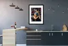 MuchoWow® Gerahmtes Poster Mädchen mit Perlenohrring - Gold Produktbild-Vorschau 5