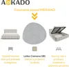 Čalúnená posteľ 140x200 - Sivá - Úložný priestor a rošt - Náhľad obrázku produktu 2