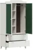 vidaXL Kreidetafel Kleiderschrank mit Tür ROROS Weiß 90 x Produktbild-Vorschau 4