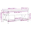 vidaXL Konferenčný stolík sivý Sonoma 100x55x50 cm materiál Náhľad obrázku produktu 10
