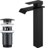 Homelody Wasserhahn Bad Wasserfall Badarmaturen Schwarz Produktbild-Vorschau 1