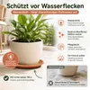 Podšálok pod kvetináč Mira terakota Ø 34cm - okrúhly Náhľad obrázku produktu 5