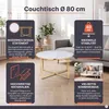 SalesFever Couchtisch 80 cm | Glasplatte foliert in Produktbild-Vorschau 2