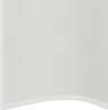 A close-up view of white voile curtains, showing the fabric texture and hem. Voir les images du produit
