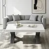 Merax salontafel met X-vormige poten, moderne salontafel Productafbeelding-voorbeeld 4