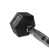 HMS Hexa Pro Kurzhantel 18 kg Hexagon Gummi Schwarz Produktbild-Vorschau 3