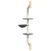 vidaXL Drapak z mocowaniem do ściany Ciemnoszary 142,5 cm Podgląd zdjęcia produktu 6