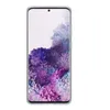 A transparent phone case with a floral wallpaper displayed on the phone screen. Voir les images du produit