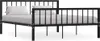 vidaXL Bettgestell Schwarz Metall 160×200 cm -  Betten & Produktbild-Vorschau 8