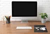 MuchoWow® Mauspad Mousepad Weltkarte - Zickzack - Grau Produktbild-Vorschau 4
