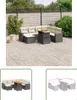 The Living Store 8-tlg. Garten-Sofagarnitur mit Kissen Produktbild-Vorschau 1