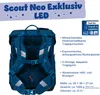 Scout sac d'école LED Neo Set 4 pièces Rocket Rider bleu Voir les images du produit 17