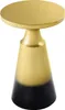 A gold and black side table with a conical base. Produktbild-Vorschau