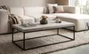 FineBuy Couchtisch 120x60x38 cm Beige Sofatisch Modern Produktbild-Vorschau 2