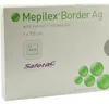 Mepilex Border Ag schuimverband, 7 x 7,5 cm, 5 stuks. Productafbeelding-voorbeeld 1