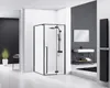 Rea Duschkabine Fargo 80X100 Black + Duschtasse Savoy White Produktbild-Vorschau 2