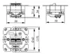 Dose AMJ45, type 6A, zonder centrale plaat Productafbeelding-voorbeeld 2
