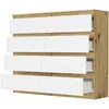 Komoda 120 cm 8 zásuvek skříňka FRAMIRE R-120-S8 artisan Náhled obrázku produktu 4