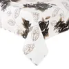 Wachstuch Blumen Blüten abwischbar 140 x 180 cm oval Produktbild-Vorschau 1