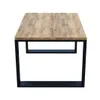 AKKE Table basse en bois rétro avec pieds noirs LxlxH : Voir les images du produit 3