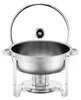 Chafing Dish Set Buffet Speisenwärmer Edelstahl 4,7L 2 Stk. Produktbild-Vorschau 11