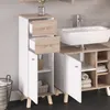 Midi skrinka Vicco Senyo biely 30 x 95 cm so zásuvkami, Náhľad obrázku produktu 5