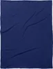 A plain, dark blue blanket is shown, with visible folds and creases. Produktbild-Vorschau