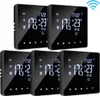 A collection of five smart thermostats displayed on a black background. Náhľad obrázku produktu