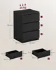 A diagram of a chest of drawers with dimensions and weight capacity. Náhled obrázku produktu