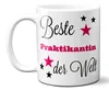 Beste Praktikantin der Welt - Tasse, Kaffeetasse, Geschenk, Geschenkidee, Firma, Büro, Produktbild-Vorschau