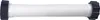 A white flexible hose with black connectors on either end, isolated on a white background. Produktbild-Vorschau